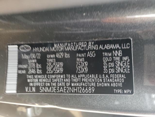 Photo 12 VIN: 5NMJE3AE2NH126689 - HYUNDAI TUCSON LIM 