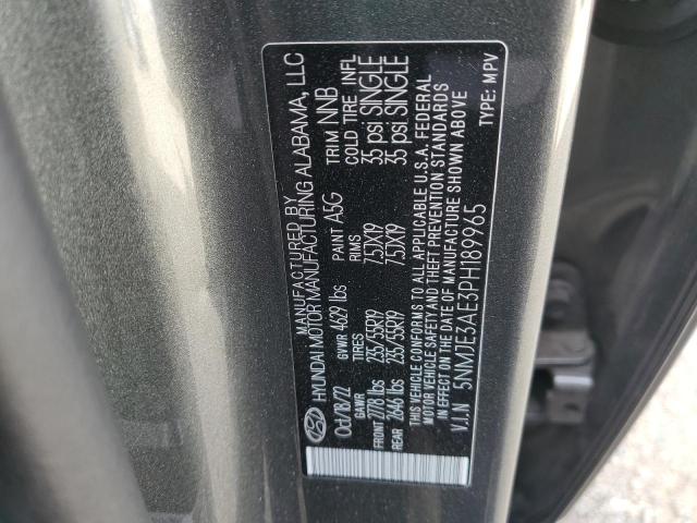 Photo 11 VIN: 5NMJE3AE3PH189965 - HYUNDAI TUCSON LIM 