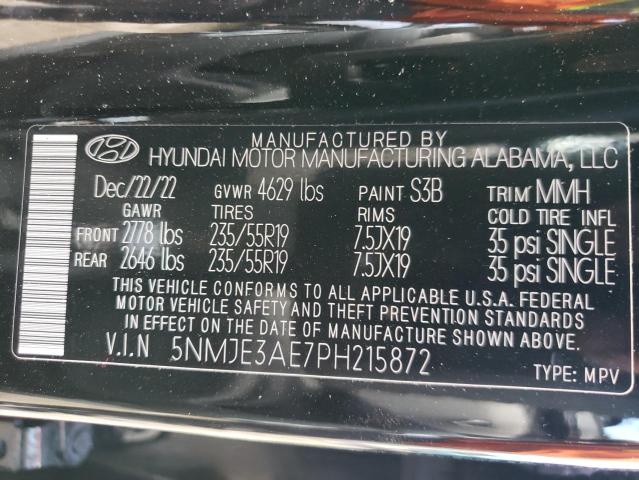 Photo 12 VIN: 5NMJE3AE7PH215872 - HYUNDAI TUCSON 