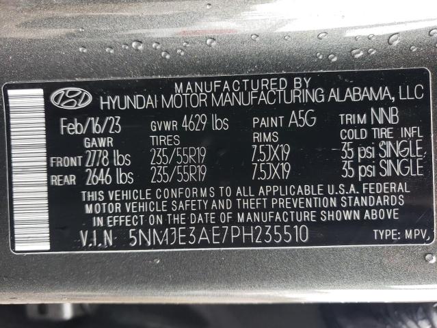 Photo 12 VIN: 5NMJE3AE7PH235510 - HYUNDAI TUCSON LIM 