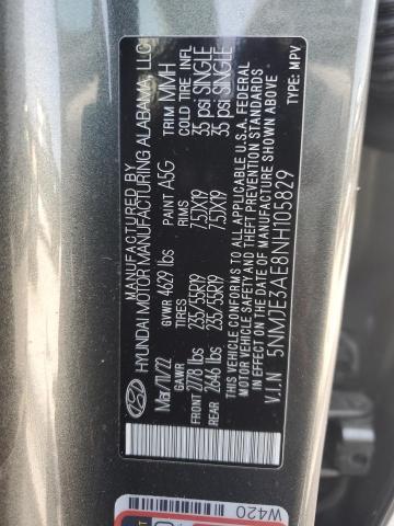 Photo 13 VIN: 5NMJE3AE8NH105829 - HYUNDAI TUCSON 