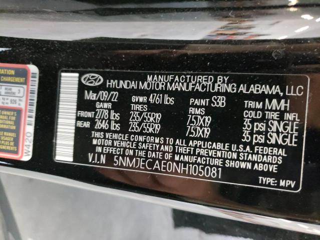 Photo 11 VIN: 5NMJECAE0NH105081 - HYUNDAI TUCSON 