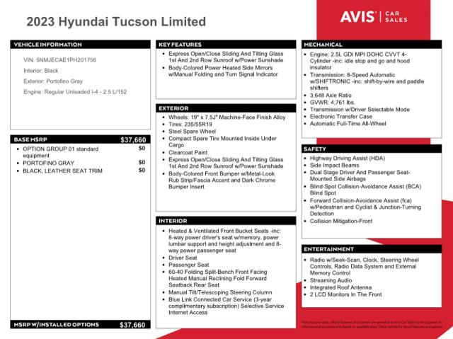 Photo 12 VIN: 5NMJECAE1PH201756 - HYUNDAI TUCSON LIM 