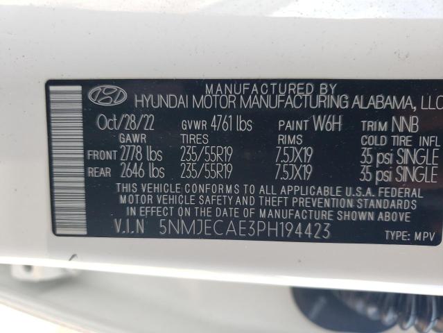 Photo 12 VIN: 5NMJECAE3PH194423 - HYUNDAI TUCSON LIM 