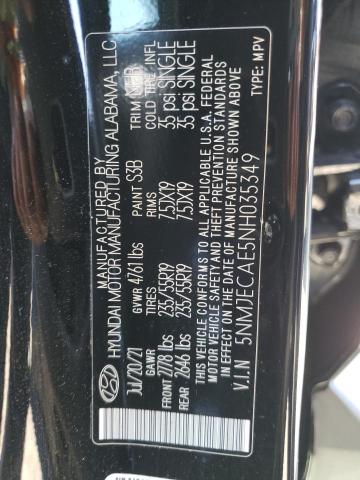 Photo 12 VIN: 5NMJECAE5NH035349 - HYUNDAI TUCSON 