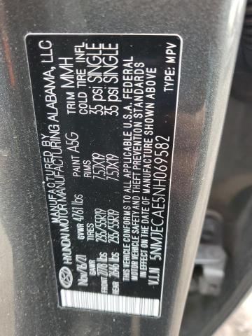 Photo 12 VIN: 5NMJECAE5NH069582 - HYUNDAI TUCSON LIM 