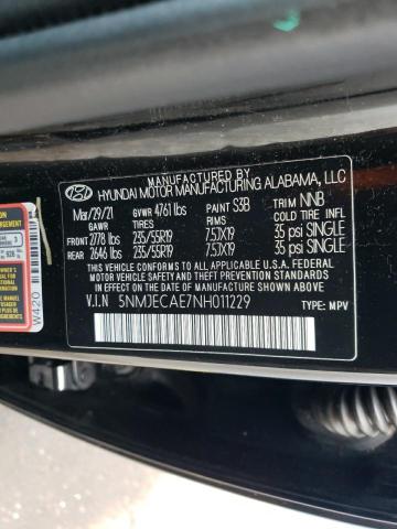 Photo 12 VIN: 5NMJECAE7NH011229 - HYUNDAI TUCSON LIM 