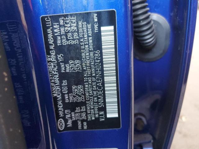 Photo 11 VIN: 5NMJECAE7NH024286 - HYUNDAI TUCSON LIM 