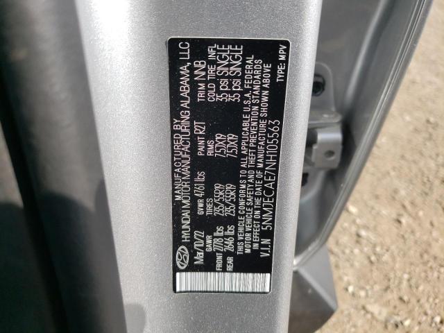 Photo 12 VIN: 5NMJECAE7NH105563 - HYUNDAI TUCSON LIM 