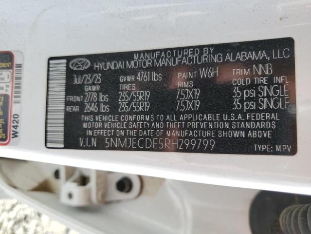 Photo 12 VIN: 5NMJECDE5RH299799 - HYUNDAI TUCSON LIM 