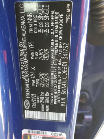 Photo 11 VIN: 5NMJECDE6RH341252 - HYUNDAI TUCSON LIM 