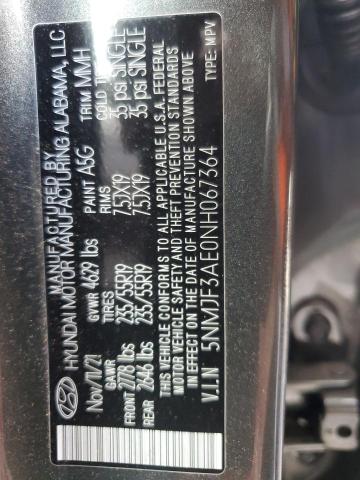 Photo 12 VIN: 5NMJF3AE0NH067364 - HYUNDAI TUCSON SEL 