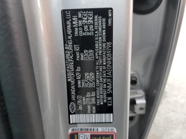 Photo 12 VIN: 5NMJF3AE0NH089798 - HYUNDAI TUCSON SEL 