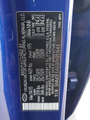 Photo 12 VIN: 5NMJF3AE0PH251643 - HYUNDAI TUCSON SEL 