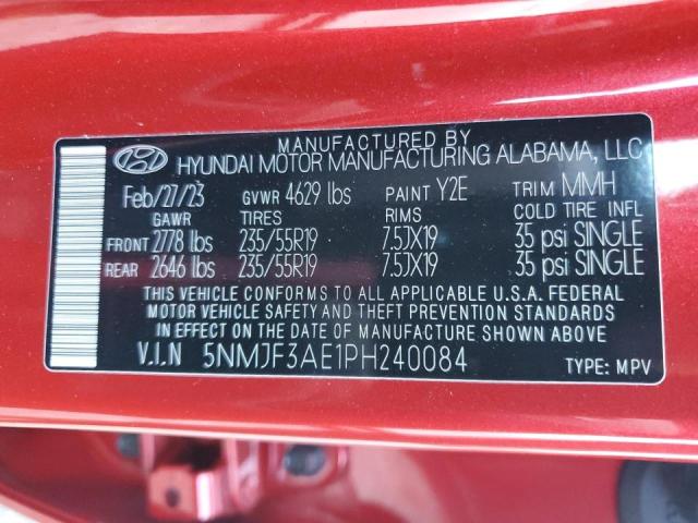 Photo 12 VIN: 5NMJF3AE1PH240084 - HYUNDAI TUCSON 