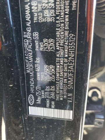 Photo 13 VIN: 5NMJF3AE2NH135129 - HYUNDAI TUCSON SEL 