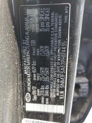 Photo 12 VIN: 5NMJF3AE2PH174435 - HYUNDAI TUCSON SEL 