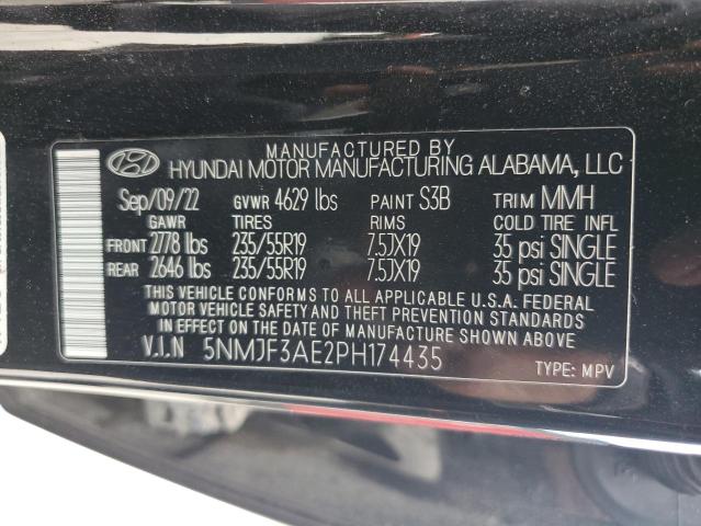 Photo 12 VIN: 5NMJF3AE2PH174435 - HYUNDAI TUCSON SEL 