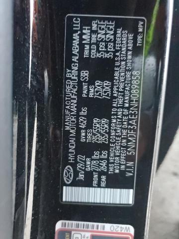 Photo 12 VIN: 5NMJF3AE3NH089858 - HYUNDAI TUCSON SEL 