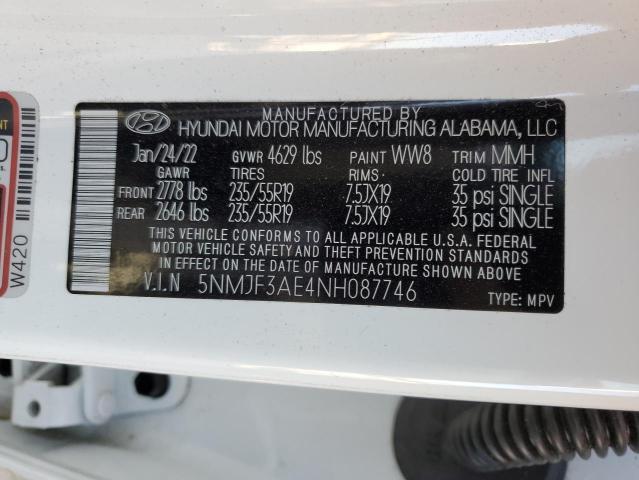 Photo 13 VIN: 5NMJF3AE4NH087746 - HYUNDAI TUCSON SEL 