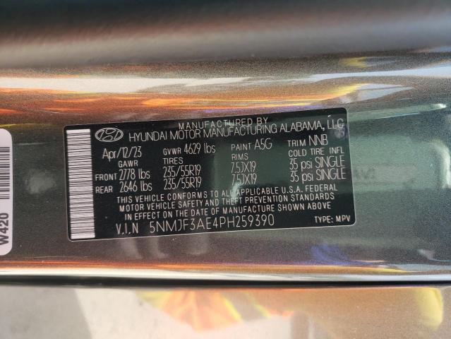 Photo 13 VIN: 5NMJF3AE4PH259390 - HYUNDAI TUCSON 