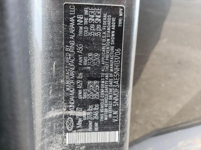 Photo 11 VIN: 5NMJF3AE5NH131706 - HYUNDAI TUCSON 