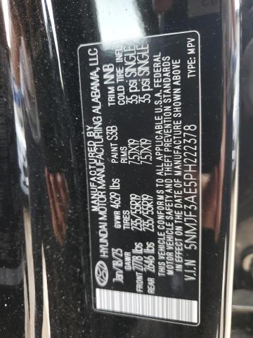 Photo 12 VIN: 5NMJF3AE5PH222378 - HYUNDAI TUCSON SEL 