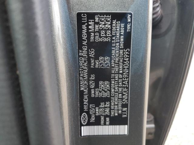 Photo 11 VIN: 5NMJF3AE9NH064995 - HYUNDAI TUCSON SEL 