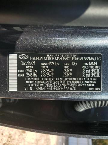 Photo 13 VIN: 5NMJF3DE0RH364670 - HYUNDAI TUCSON SEL 