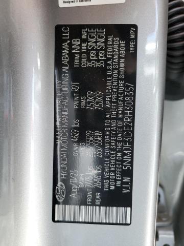 Photo 12 VIN: 5NMJF3DE2RH308357 - HYUNDAI TUCSON SEL 