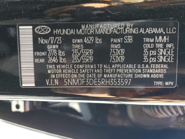 Photo 12 VIN: 5NMJF3DE5RH353597 - HYUNDAI TUCSON SEL 