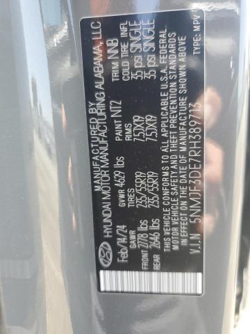 Photo 12 VIN: 5NMJF3DE7RH389713 - HYUNDAI TUCSON 