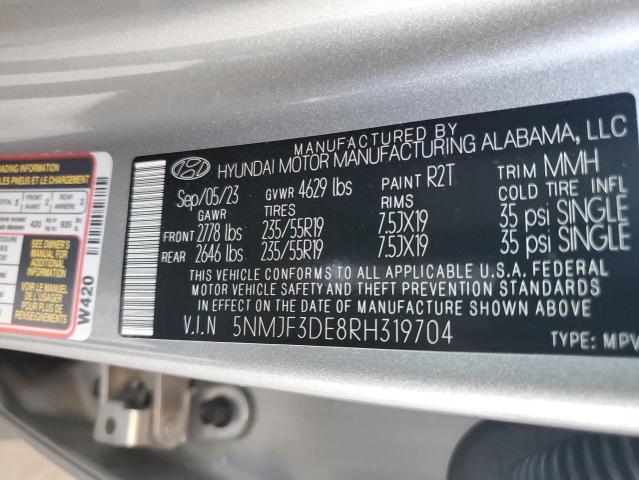 Photo 9 VIN: 5NMJF3DE8RH319704 - HYUNDAI TUCSON SEL 