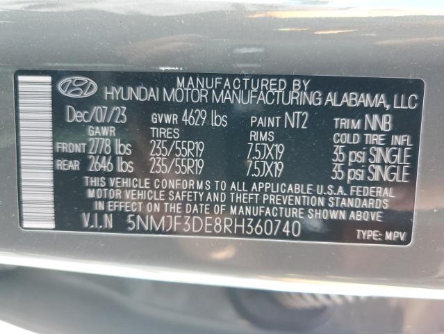 Photo 13 VIN: 5NMJF3DE8RH360740 - HYUNDAI TUCSON SEL 