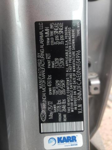 Photo 12 VIN: 5NMJFCAE0NH134996 - HYUNDAI TUCSON SEL 