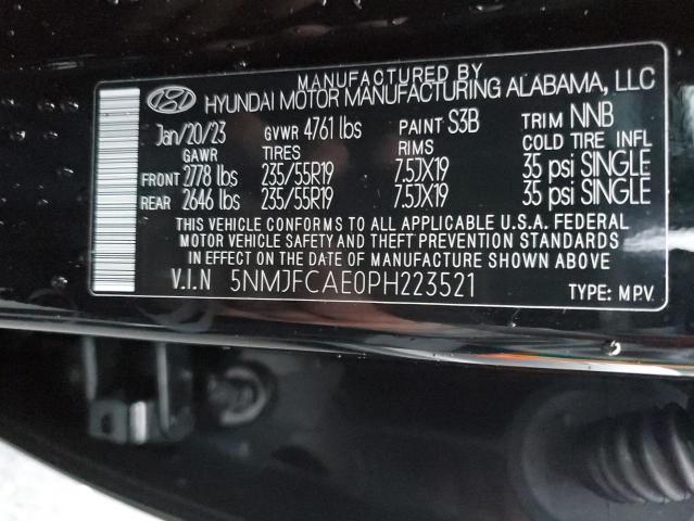 Photo 12 VIN: 5NMJFCAE0PH223521 - HYUNDAI TUCSON 