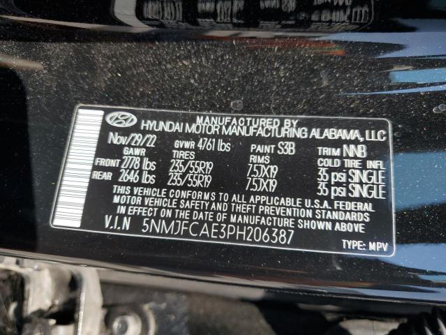 Photo 12 VIN: 5NMJFCAE3PH206387 - HYUNDAI TUCSON 