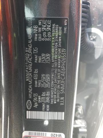 Photo 12 VIN: 5NMJFCAE6PH265319 - HYUNDAI TUCSON SEL 