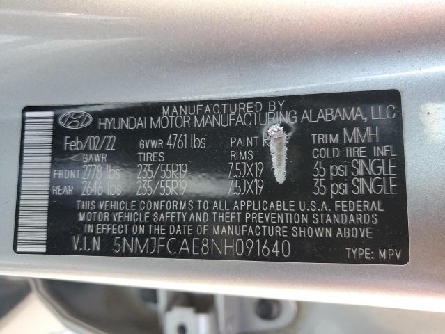 Photo 13 VIN: 5NMJFCAE8NH091640 - HYUNDAI TUCSON SEL 