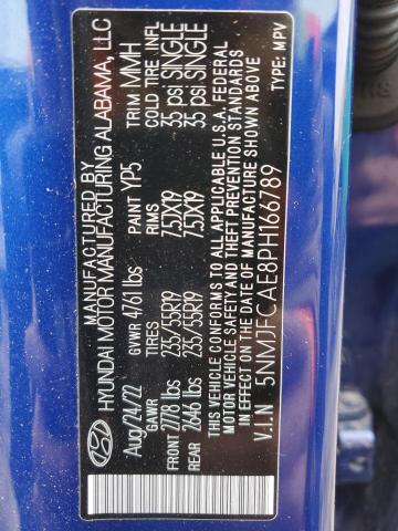 Photo 12 VIN: 5NMJFCAE8PH166789 - HYUNDAI TUCSON 