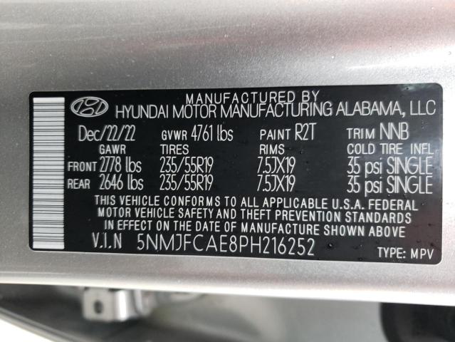 Photo 12 VIN: 5NMJFCAE8PH216252 - HYUNDAI TUCSON SEL 