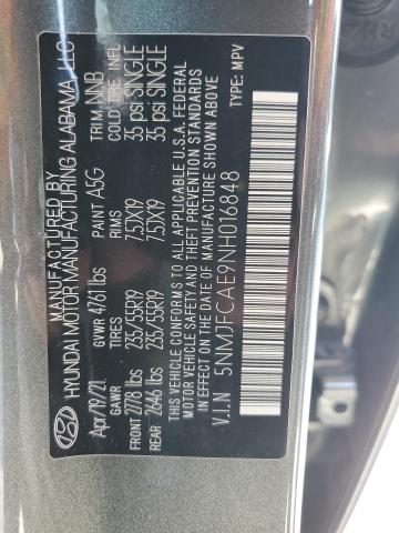 Photo 13 VIN: 5NMJFCAE9NH016848 - HYUNDAI TUCSON SEL 