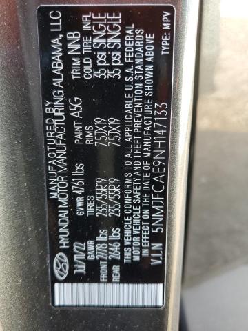 Photo 12 VIN: 5NMJFCAE9NH147133 - HYUNDAI TUCSON SEL 