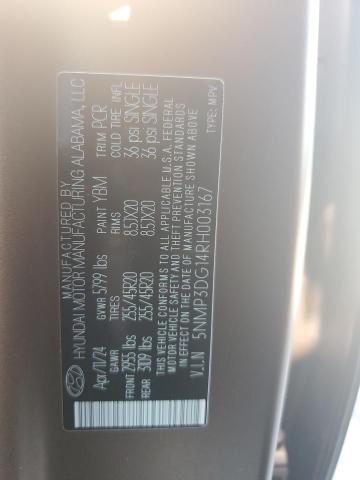 Photo 12 VIN: 5NMP3DG14RH003167 - HYUNDAI SANTA FE L 