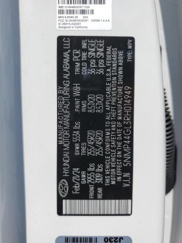 Photo 12 VIN: 5NMP44GL3RH014949 - HYUNDAI SANTA FE L 