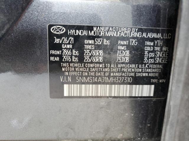 Photo 12 VIN: 5NMS14AJ1MH327310 - HYUNDAI SANTA FE 