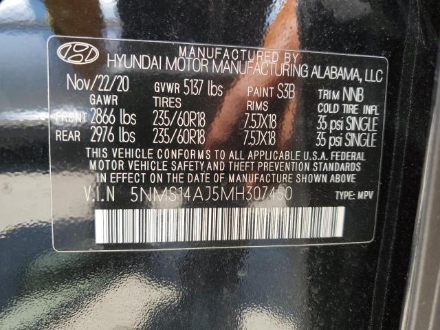 Photo 12 VIN: 5NMS14AJ5MH307450 - HYUNDAI SANTA FE 