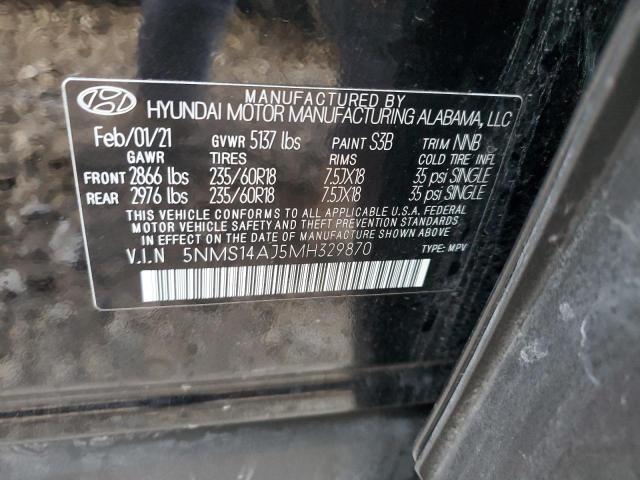 Photo 12 VIN: 5NMS14AJ5MH329870 - HYUNDAI SANTA FE 