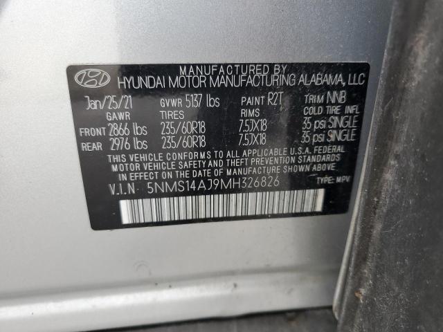 Photo 12 VIN: 5NMS14AJ9MH326826 - HYUNDAI SANTA FE S 