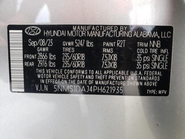 Photo 13 VIN: 5NMS1DAJ4PH621935 - HYUNDAI SANTA FE S 